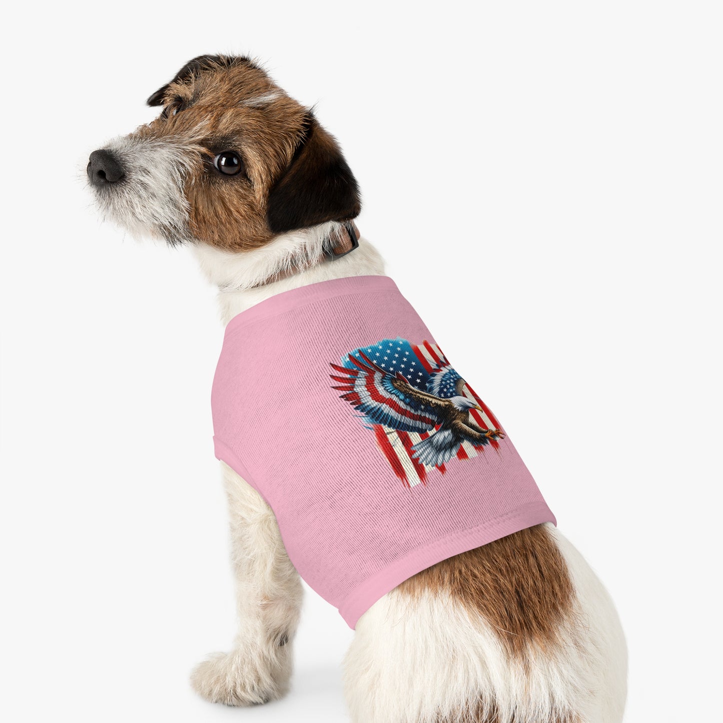 Princess Grace Patriotic Eagle Pet Tank Top Perfect for Celebrating Independence Day or Outdoor Adventures