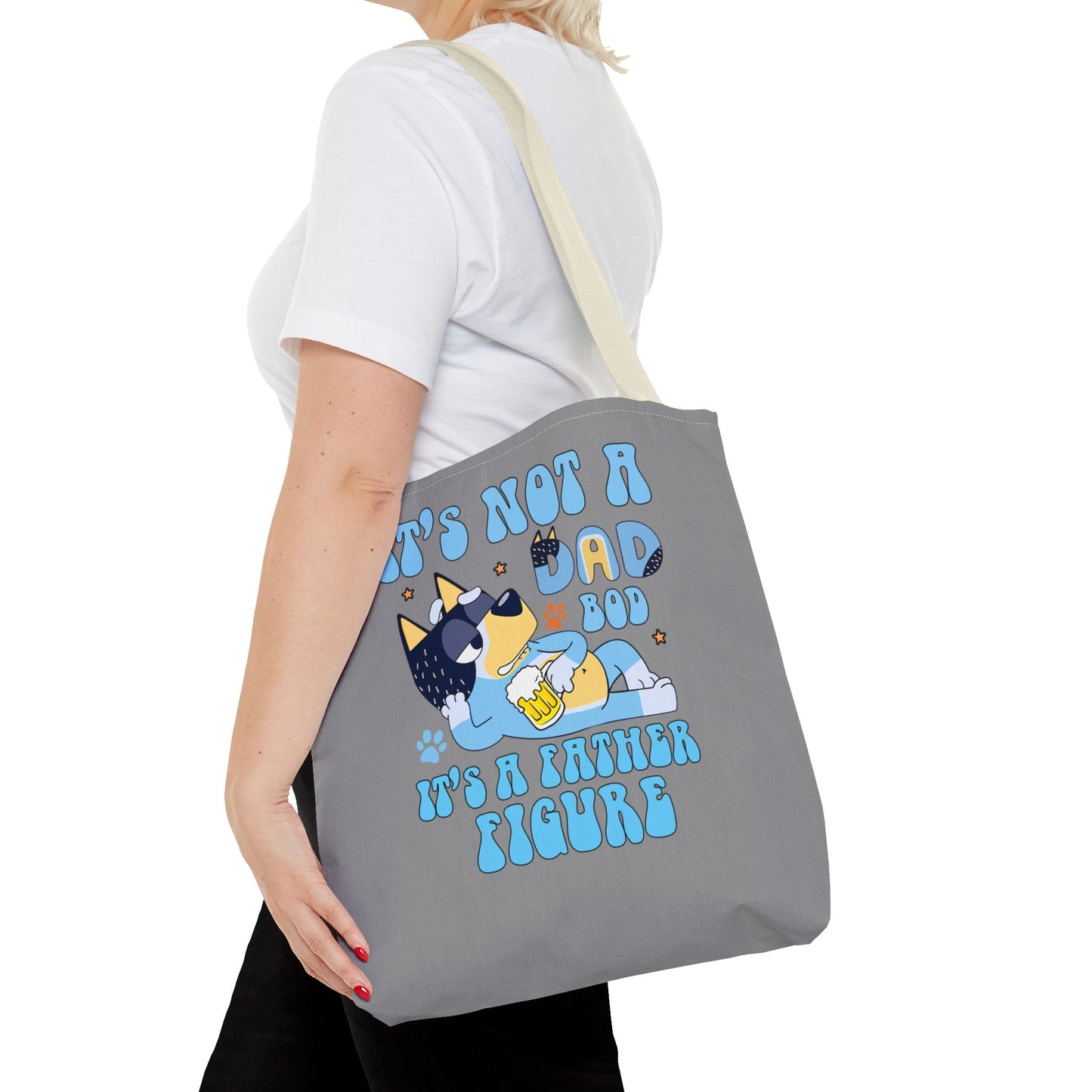 Princess Grace Funny Dog Dad Tote Bag Perfect Gift for Father's Day
