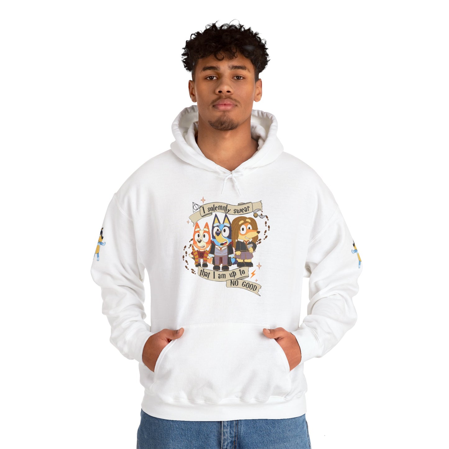 Princess Grace Bluey I Sincerely Sweet! Unisex Heavy Blend Hooded Sweatshirt for Fun Loving Fans