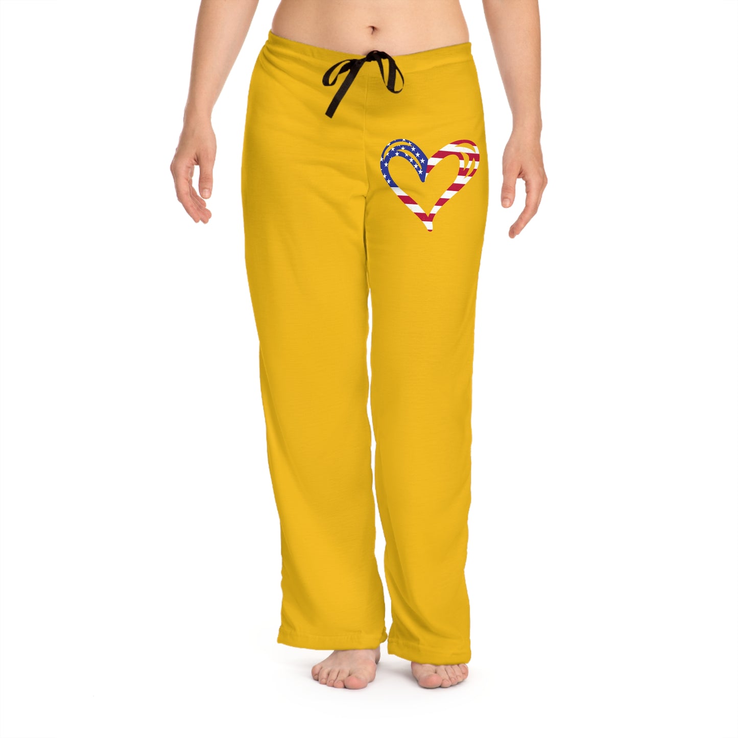 Princess Grace Patriotic Heart Pajama Pants Cozy & Festive Sleepwear