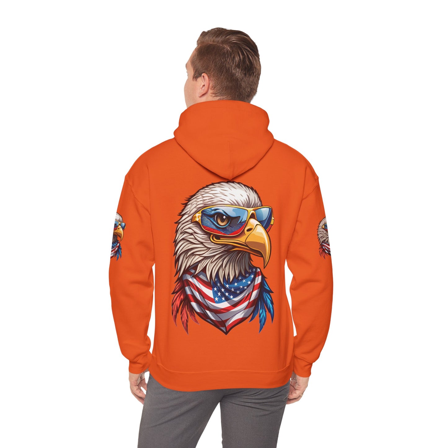 Princess Grace Patriotic American Eagle Hoodie Unisex Heavy Blend Sweatshirt