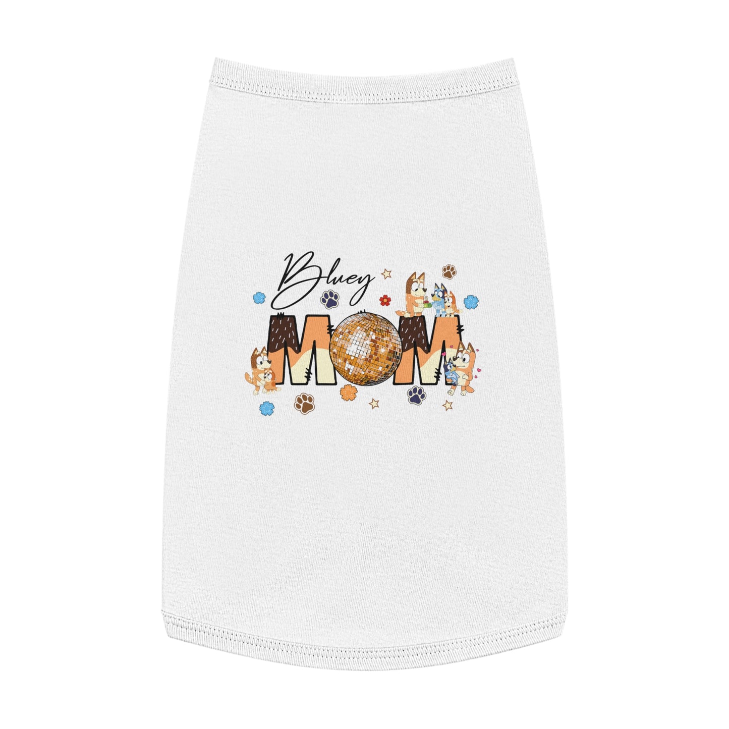 Princess Grace BLUEY Disco Dog Mom Tank Top Fun Pet Apparel for Dog Lovers