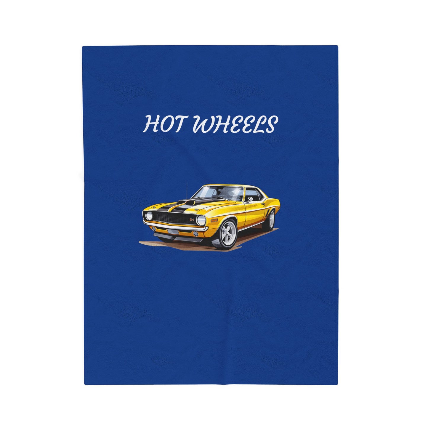 Princess Grace Hot Wheels Velveteen Plush Blanket Cozy Car Themed Throw for Auto Enthusiasts