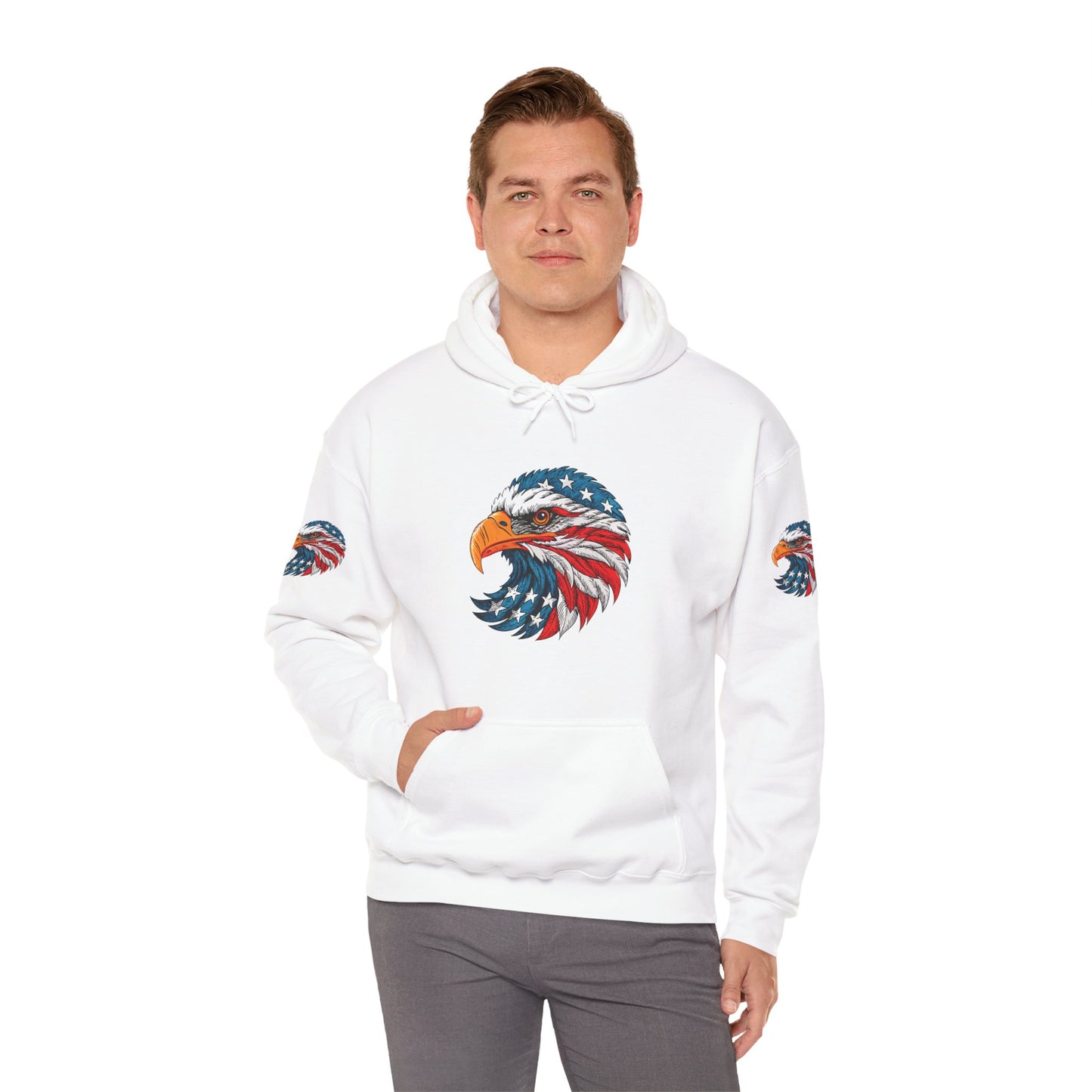 Princess Grace Patriotic Eagle Hoodie Unisex Heavy Blend Sweatshirt