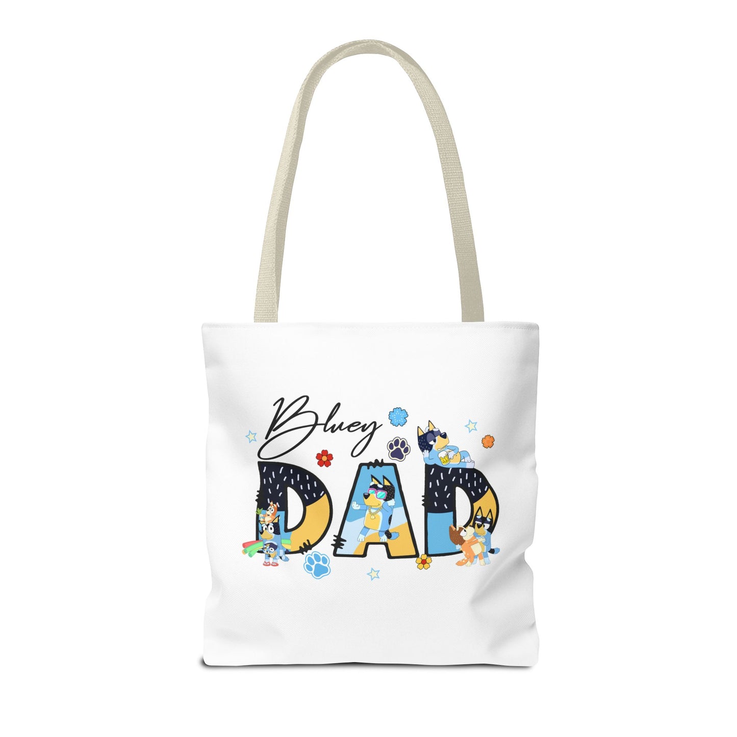 Princess Grace Bluey Dad Tote Bag Fun & Playful Accessory for Dog Lovers