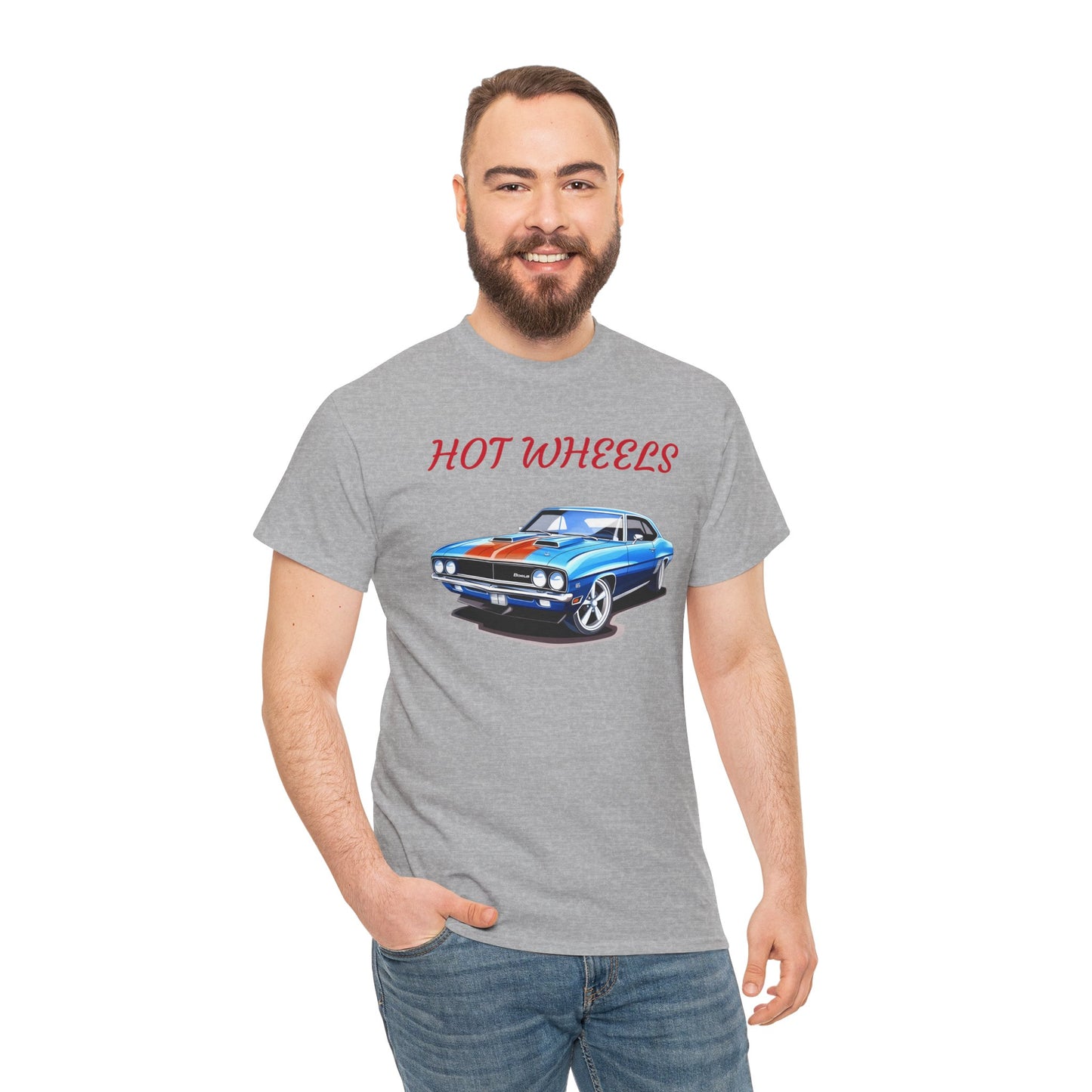 Princess Grace Hot Wheels Unisex Heavy Cotton Tee Classic Car Graphic Tee for Auto Enthusiasts