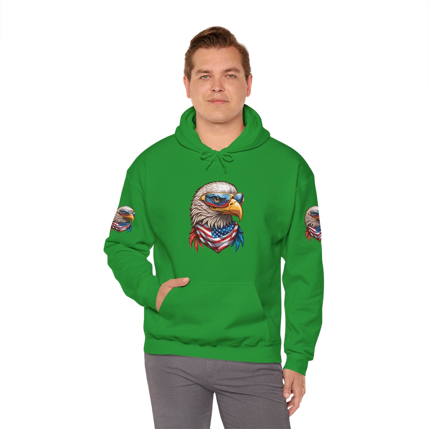 Princess Grace Patriotic American Eagle Hoodie Unisex Heavy Blend Sweatshirt
