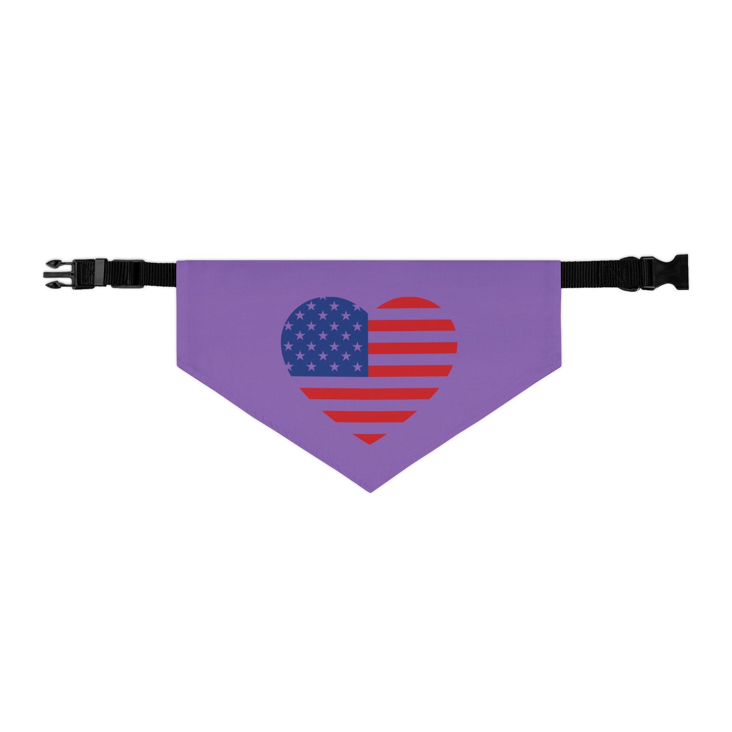 Princess Grace Patriotic Pet Bandana Collar American Heart Design for Dogs