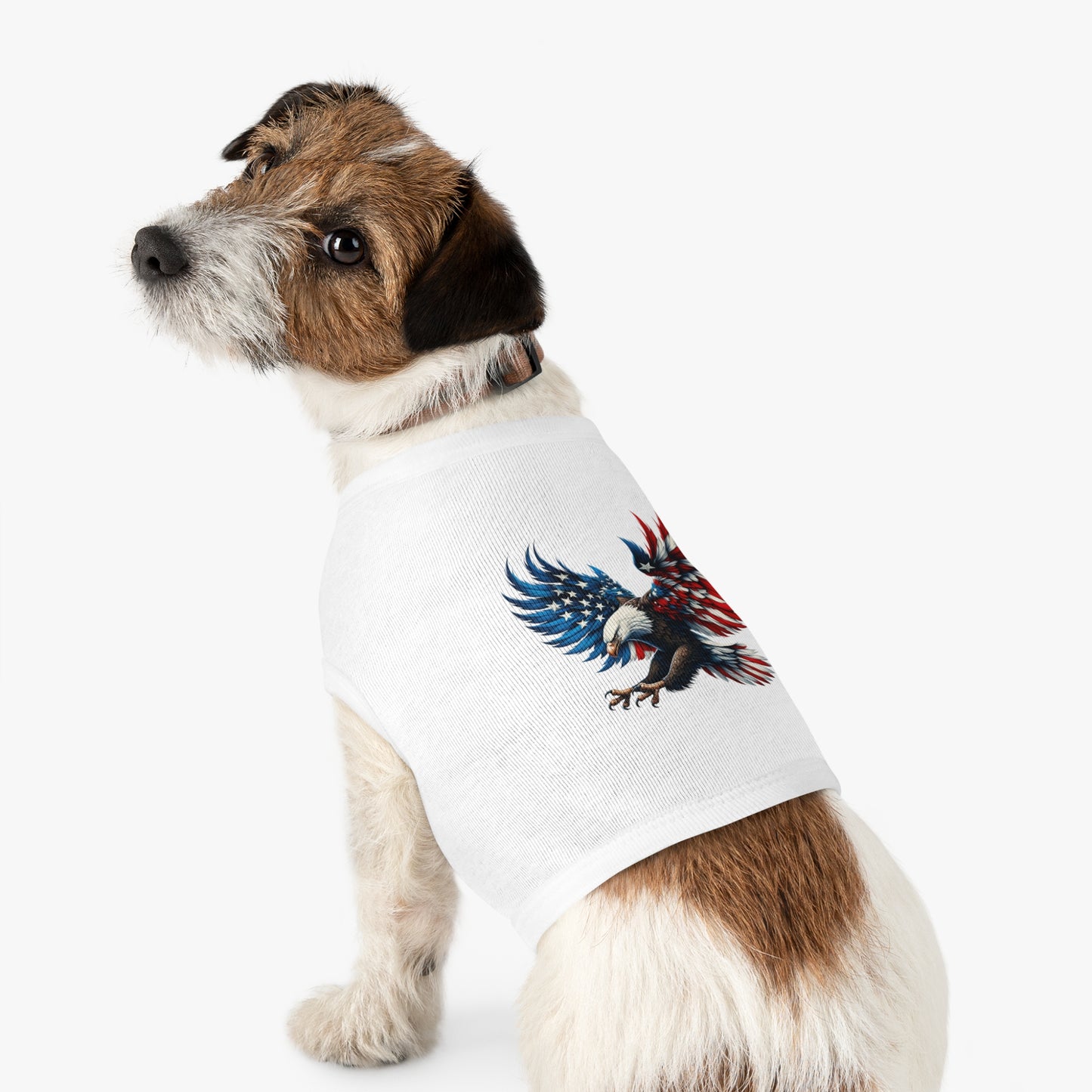 Princess Grace Patriotic Eagle Pet Tank Top Comfortable & Stylish Holiday Apparel for Dogs