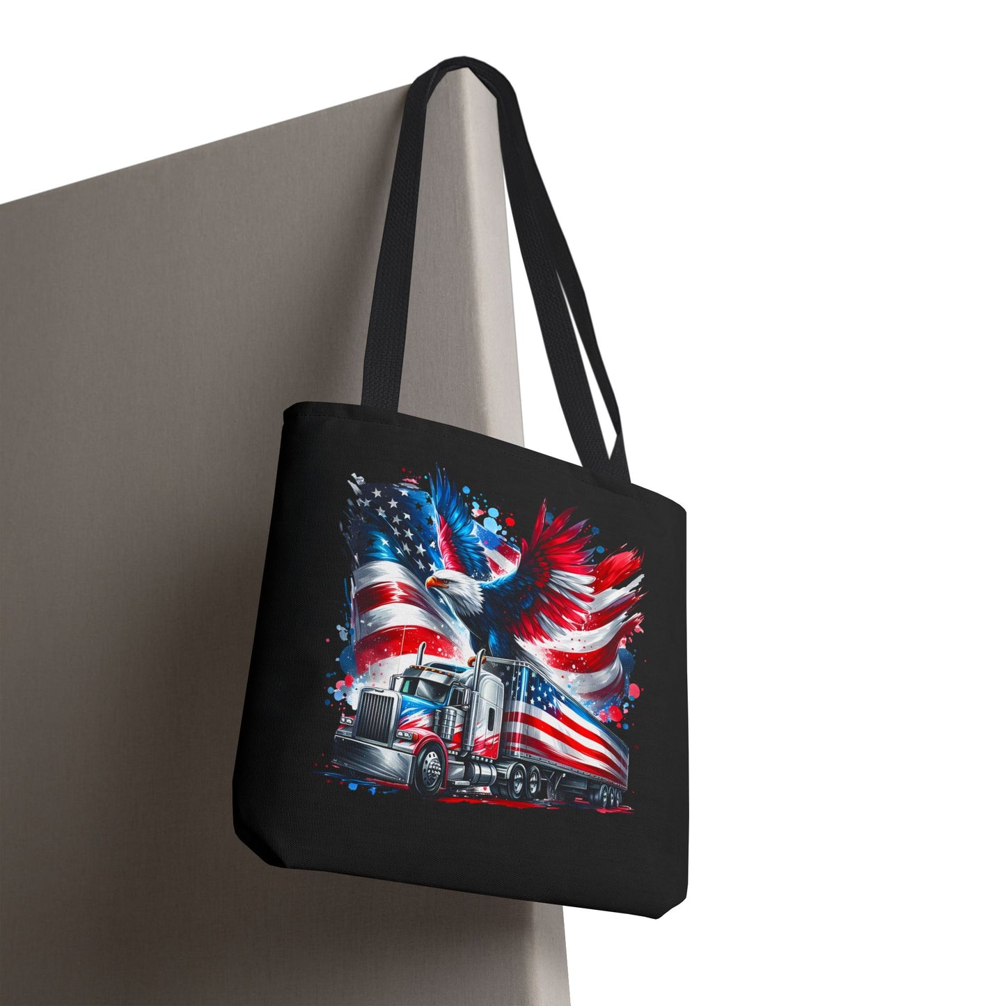 Princess Grace Patriotic Eagle Tote Bag Perfect for Truck Enthusiasts and July 4th Celebrations
