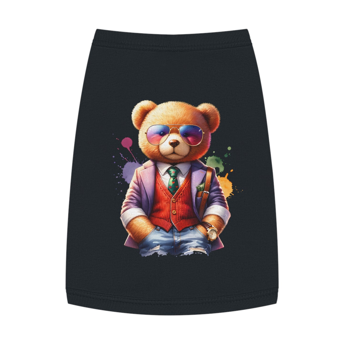 Princess Grace CUTE Stylish Pet Tank Top Trendy Bear Design for Small Dogs & Cats
