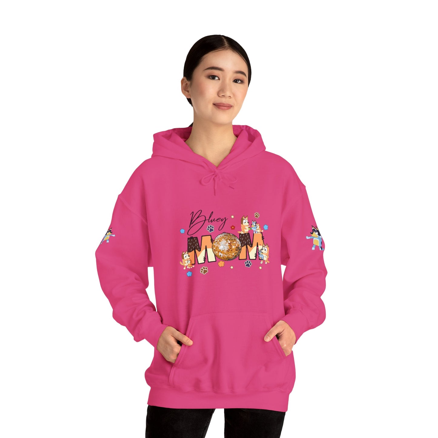 Princess Grace Bluey Blissful Mom Unisex Heavy Blend Hoodie Celebrate Motherhood with Style