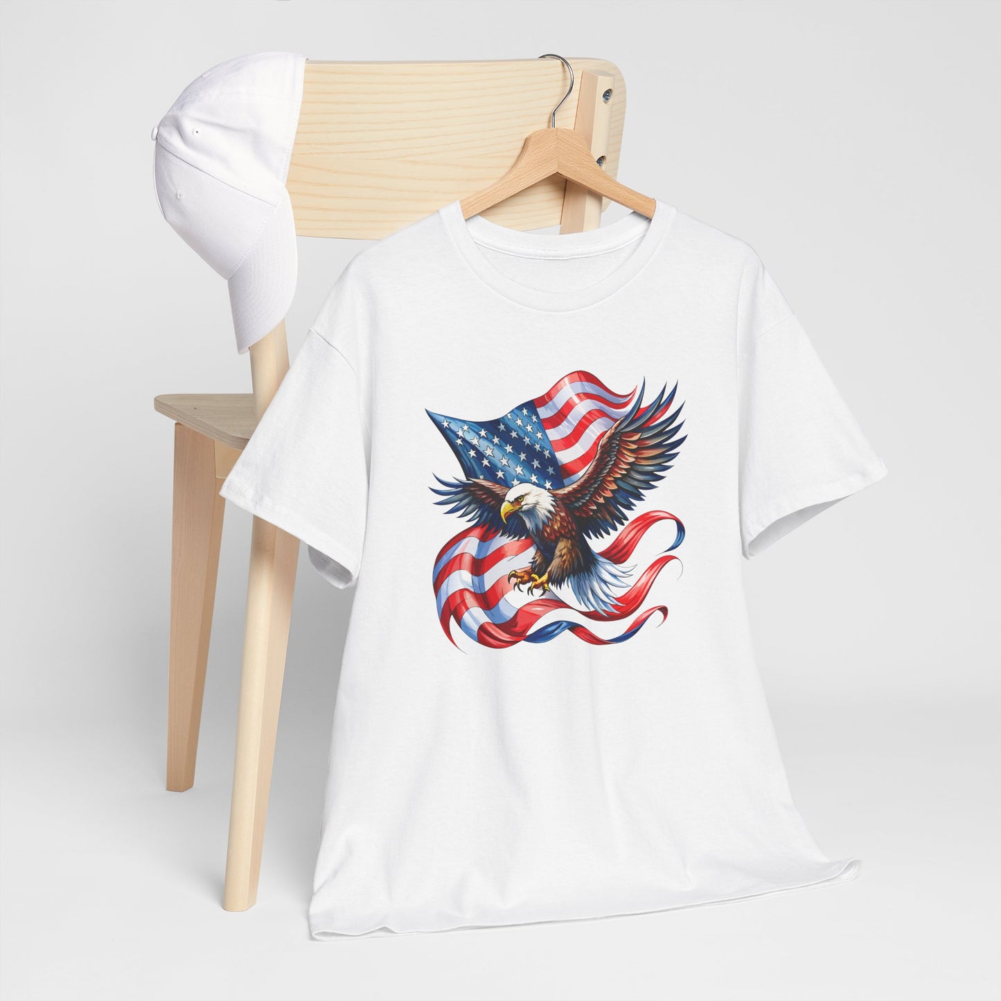 Princess Grace Patriotic Eagle Graphic Unisex Heavy Cotton Tee