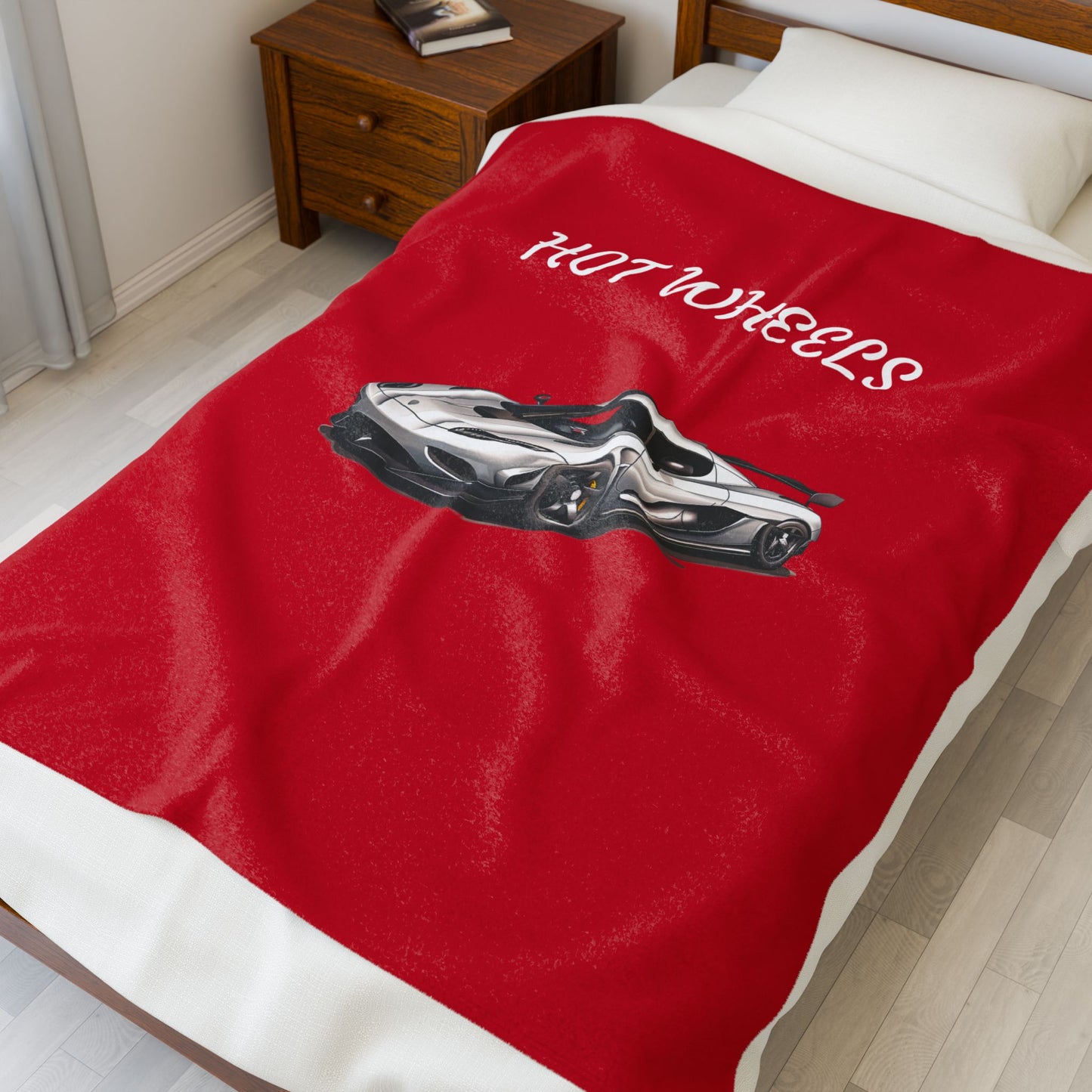 Princess Grace Hot Wheels Velveteen Plush Blanket for Car Lovers