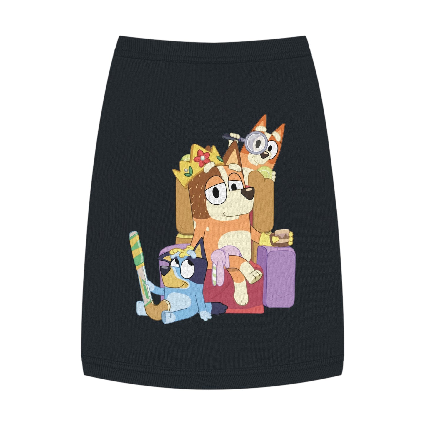 Princess Grace BLUEY Fun Pet Tank Top Adorable Cartoon Design for Your Furry Friend