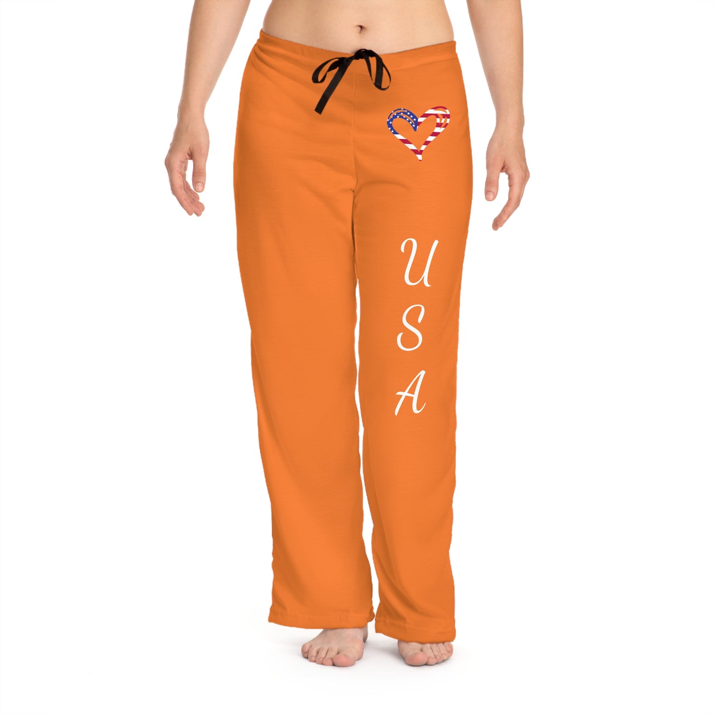 Princess Grace USA Heart Pajama Pants Comfortable Holiday Lounge Wear