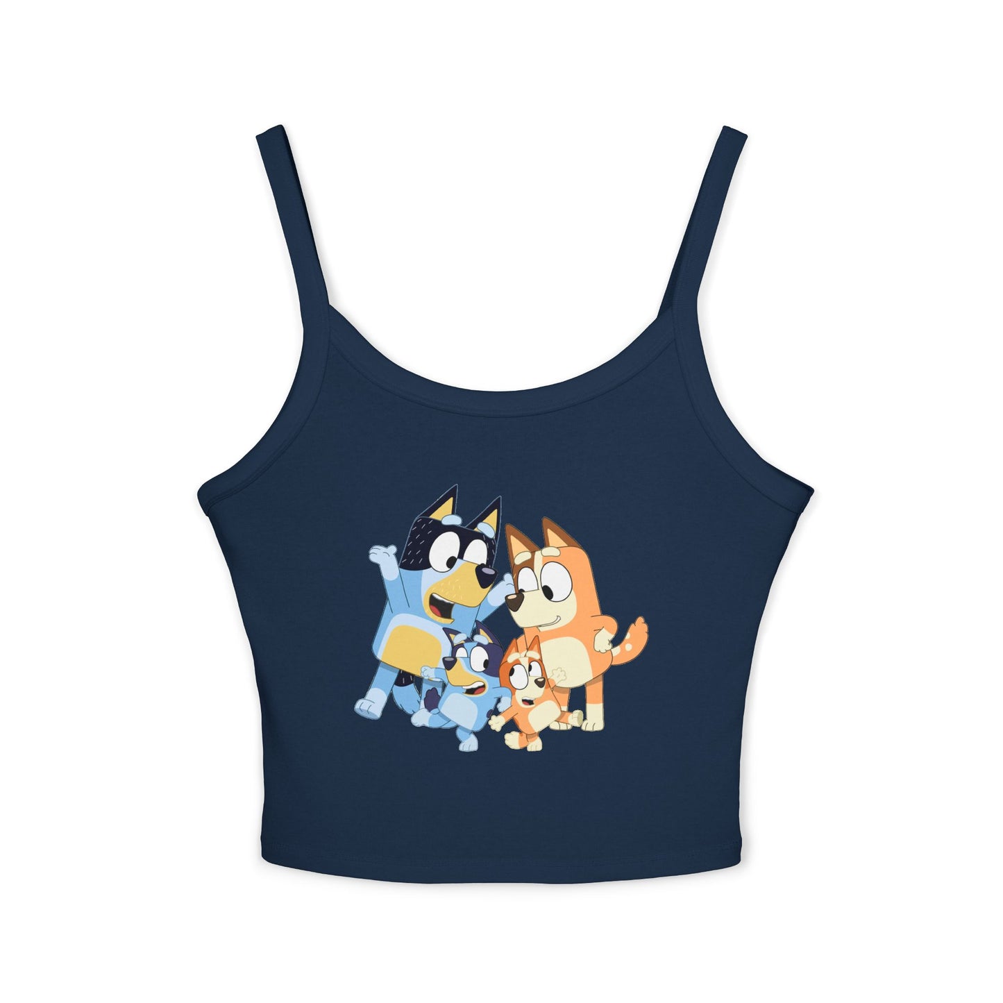 Princess Grace Bluey Cute Cartoon Women's Spaghetti Strap Tank Top