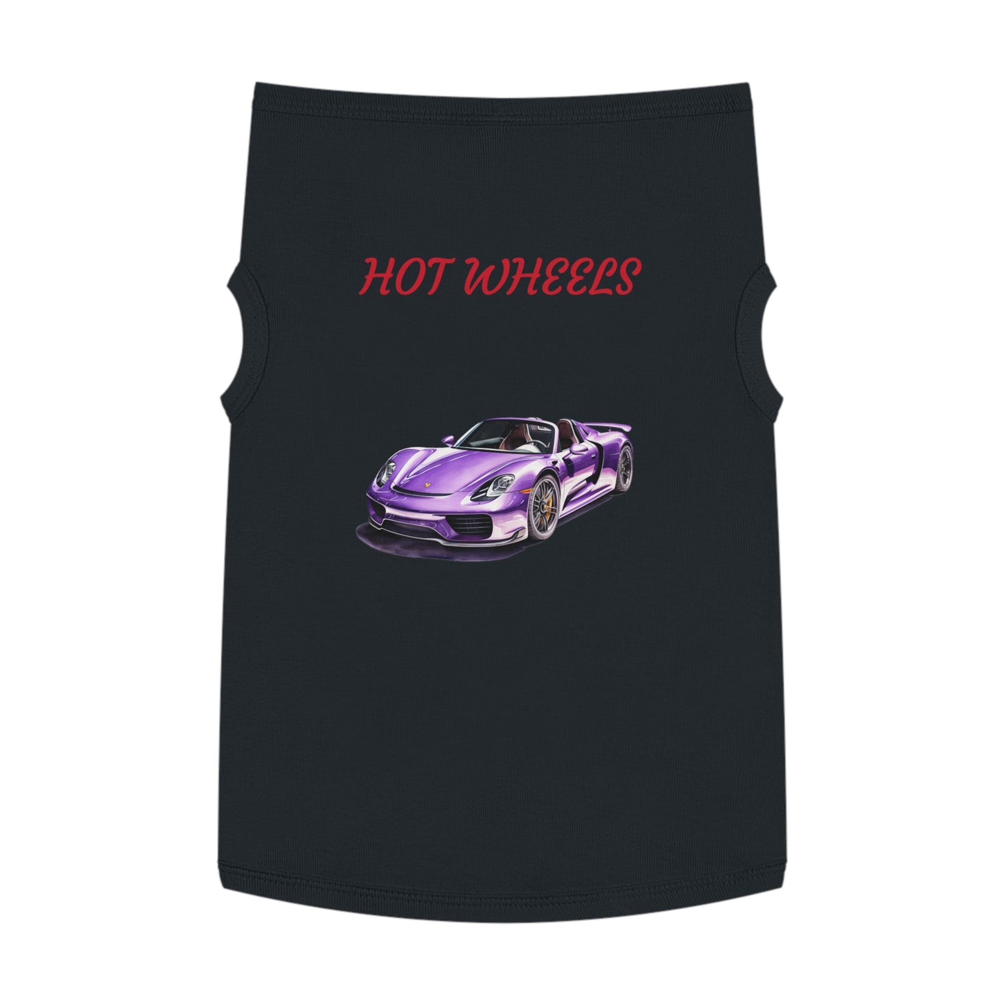 Princess Grace Hot Wheels Pet Tank Top for Car Lovers Stylish & Fun Dog Apparel