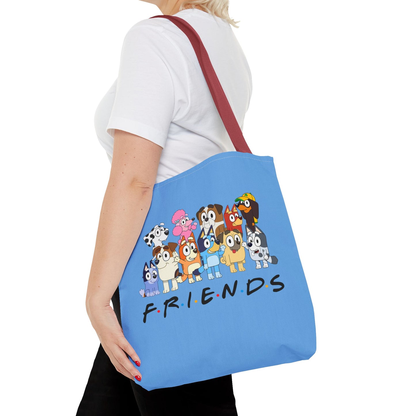 Princess Grace Bluey Cute Cartoon Friends Tote Bag Perfect for Animal Lovers