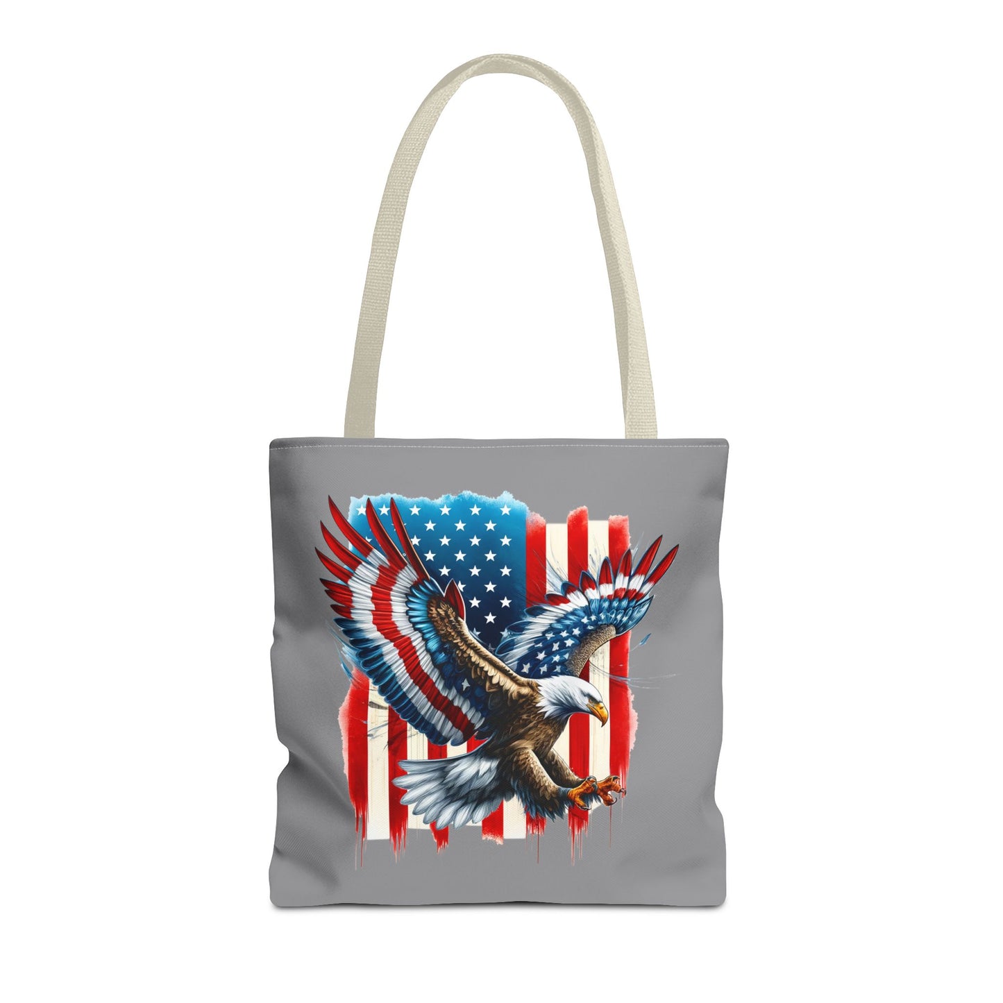 Princess Grace Patriotic Eagle Tote Bag American Flag Design