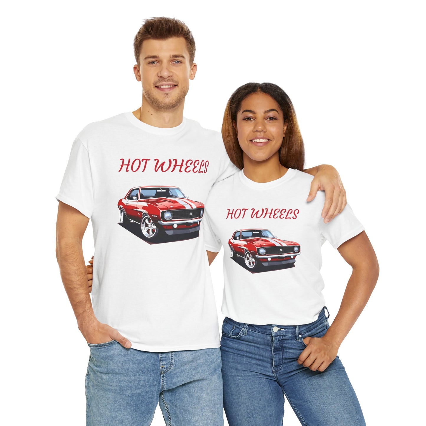 Princess Grace Hot Wheels Graphic Unisex Heavy Cotton Tee Perfect for Car Enthusiasts