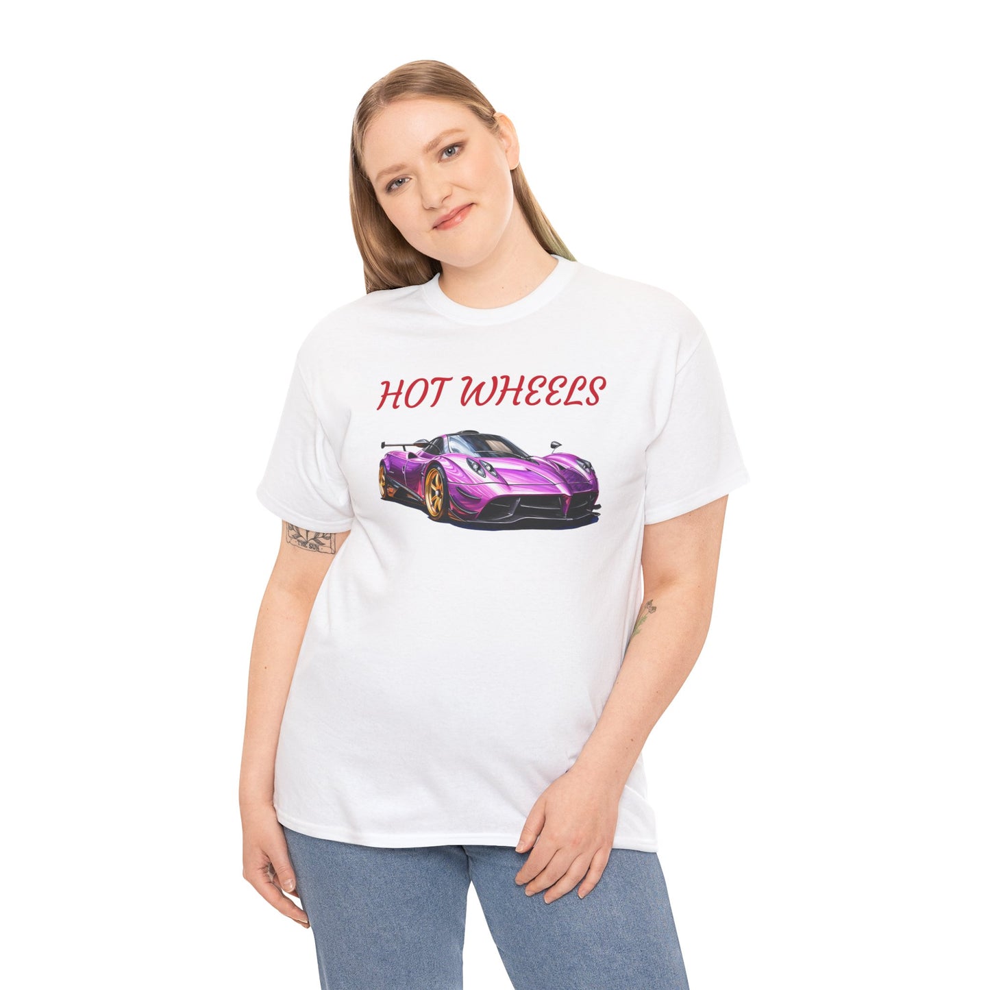 Princess Grace Hot Wheels Unisex Heavy Cotton Tee Retro Car Graphic T-Shirt for Auto Enthusiasts