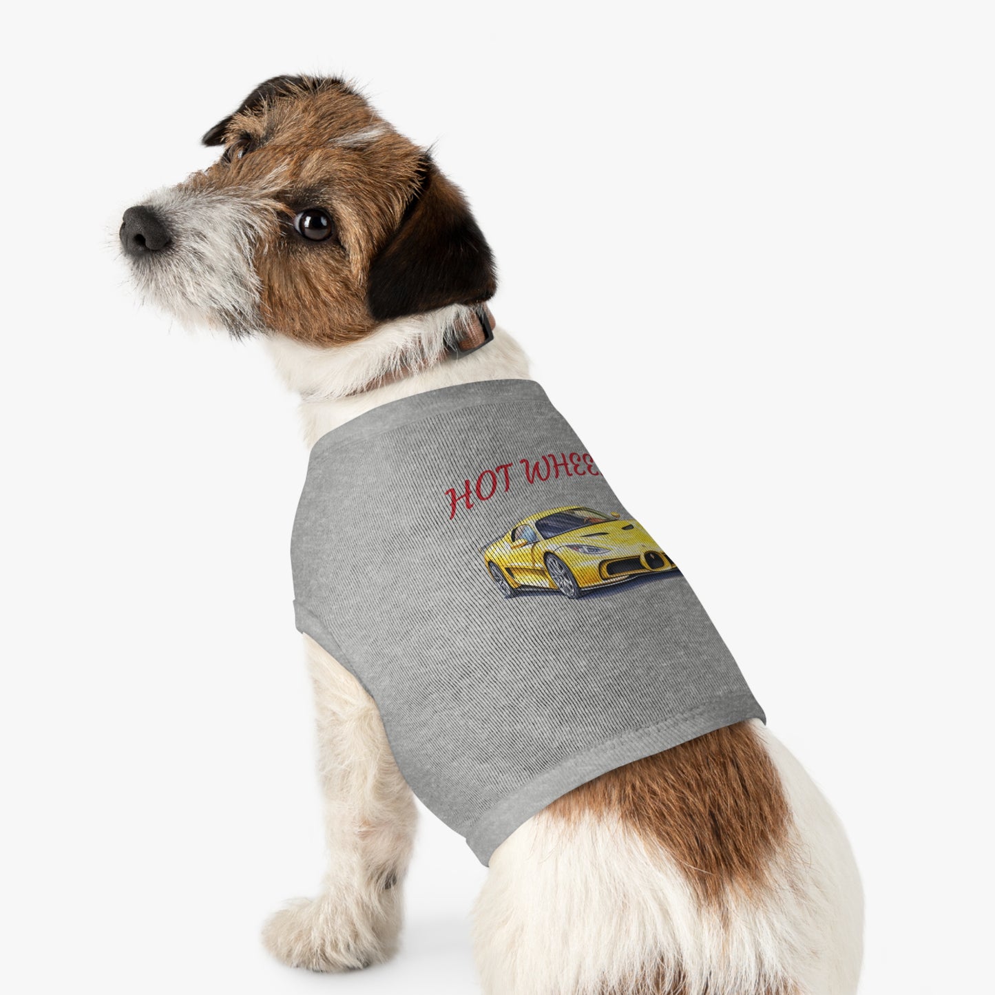 Princess Grace Hot Wheels Pet Tank Top Stylish Dog Apparel for Car Lovers
