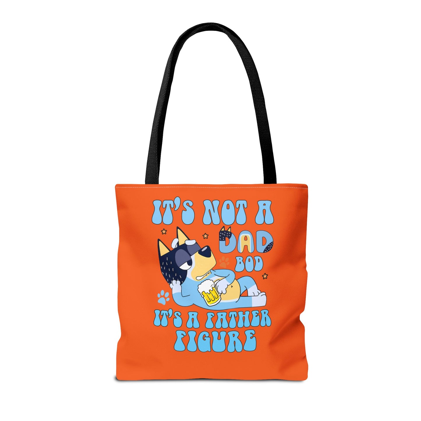 Princess Grace Humorous Dad Tote Bag "It's Not a Dad Bod, It's a Father Figure"