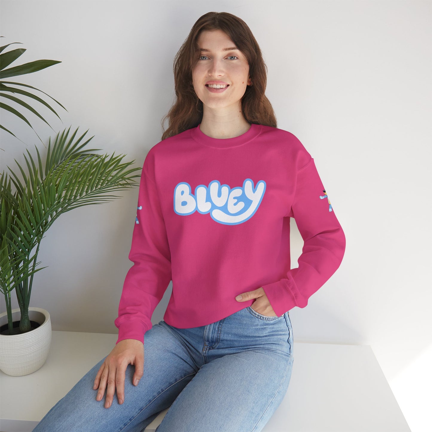Princess Grace Bluey Crewneck Sweatshirt Cozy Unisex Pullover for Kids & Adults