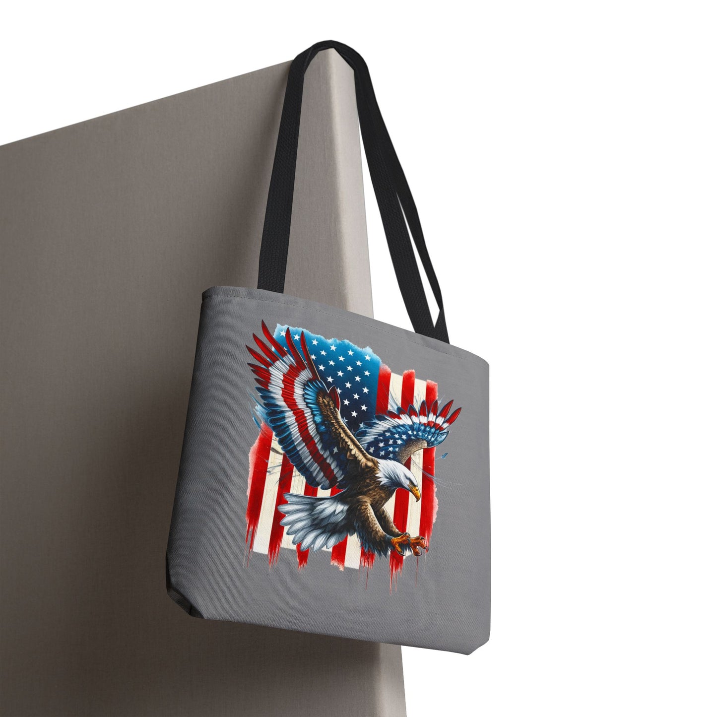 Princess Grace Patriotic Eagle Tote Bag American Flag Design