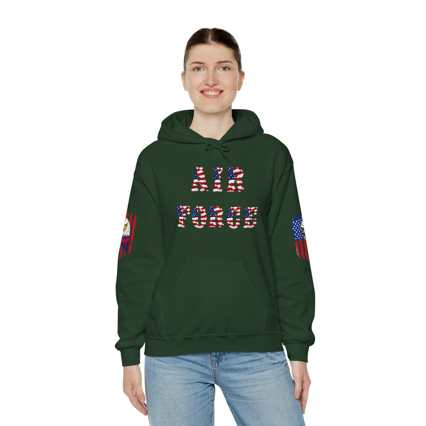 Princess Grace Unisex Air Force Hoodie with Eagle Design