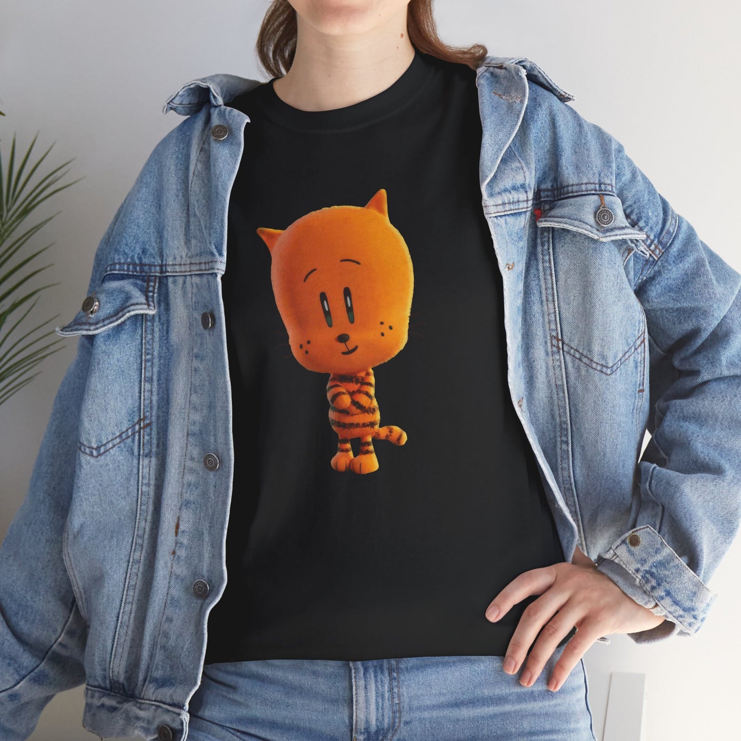 Princess Grace Funny Cartoon Cat Unisex Heavy Cotton Tee