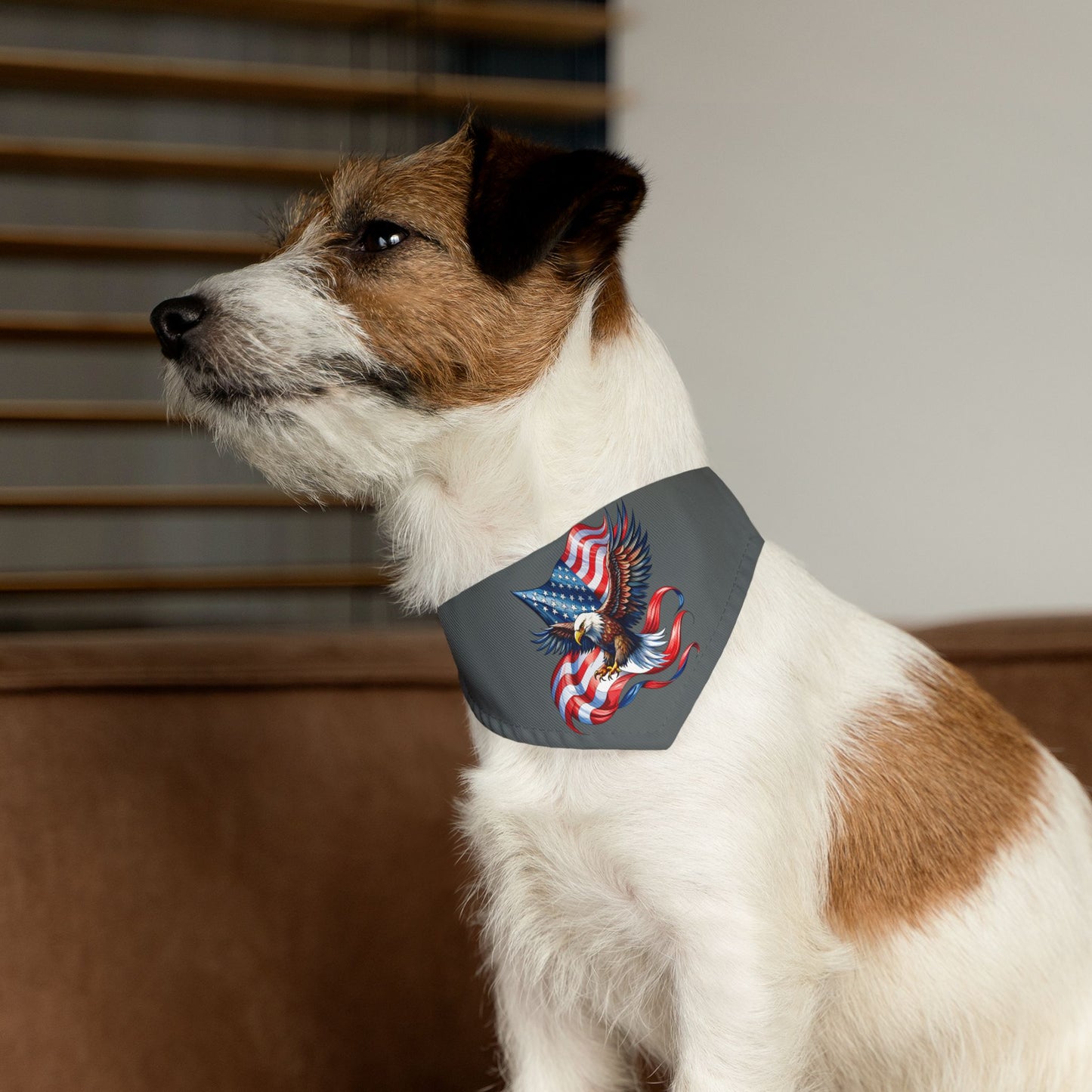 Princess Grace Patriotic Pet Bandana Collar American Eagle Design for Dogs