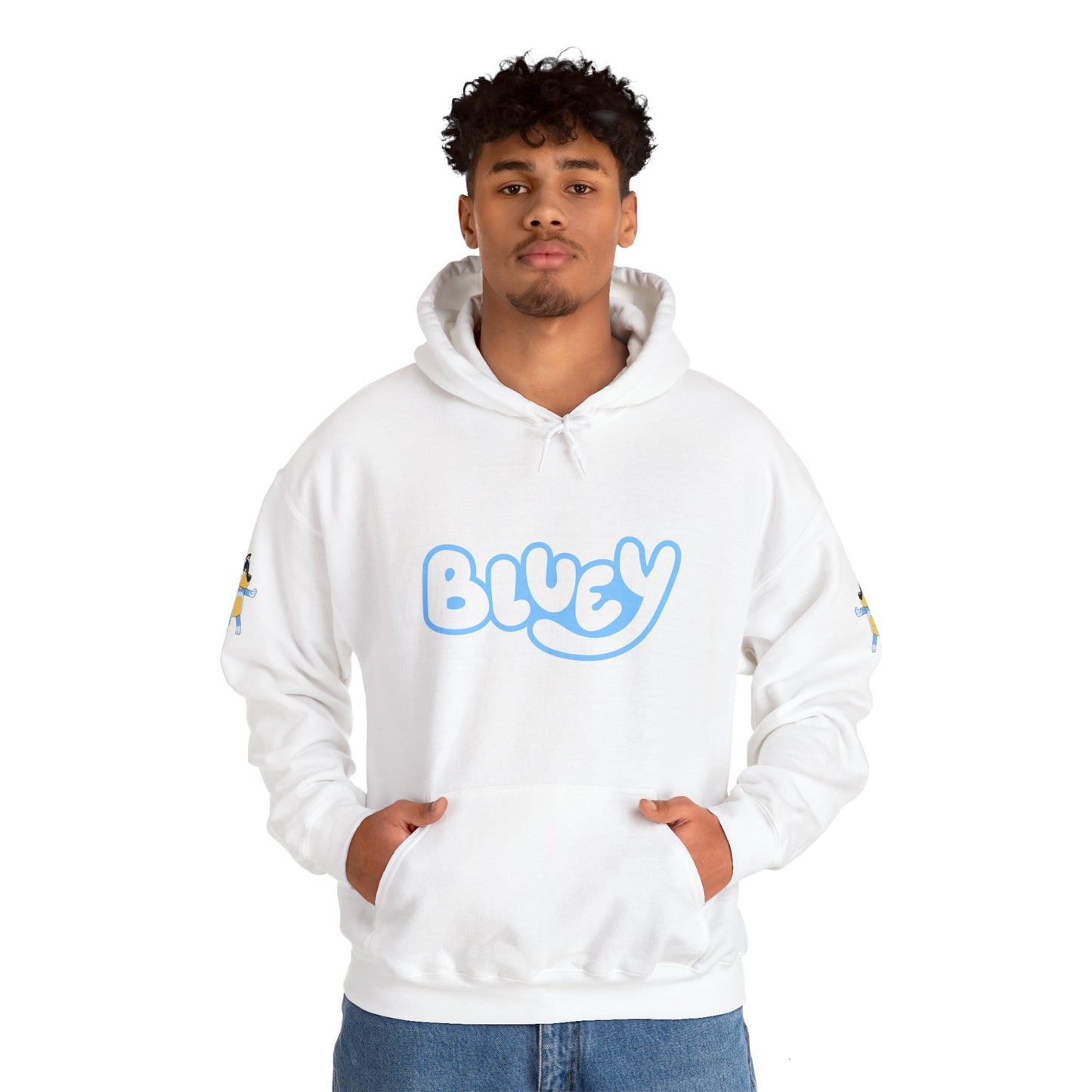 Princess Grace Bluey Unisex Heavy Blend Hoodie Cozy Cartoon Sweatshirt for Kids & Adults