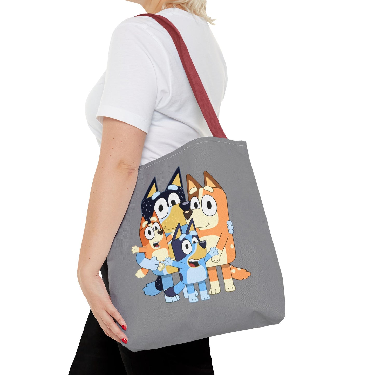Princess Grace Cute Family Dogs Tote Bag Perfect for Dog Lovers and Kids Activities