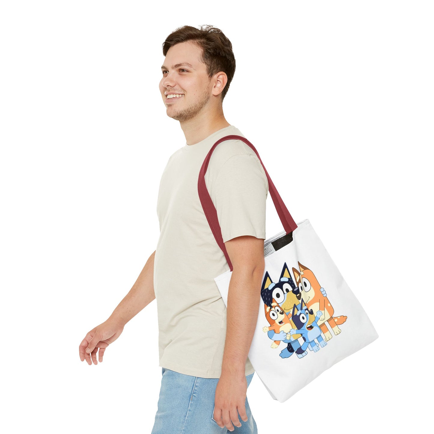 Princess Grace Bluey Family Tote Bag Cute and Fun for Kids and Parents