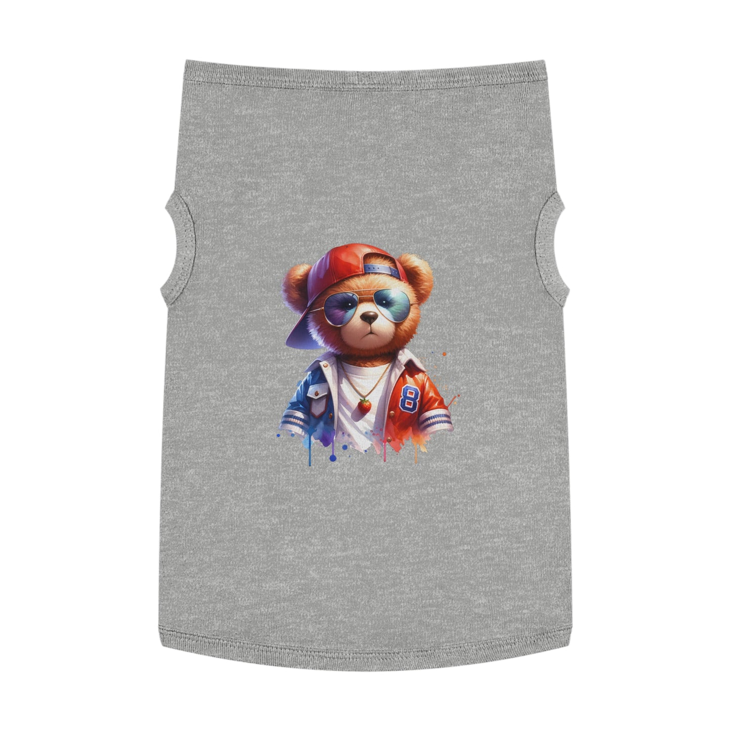 Princess Grace CUTE Cool Bear Pet Tank Top Stylish Dog Apparel for Fun Outings