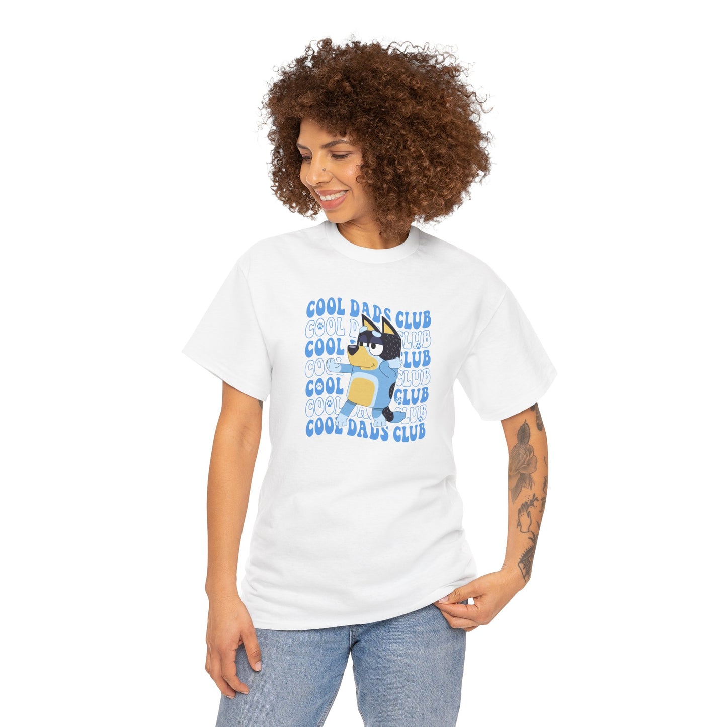 Princess Grace Bluey Cool Dads Club Unisex Heavy Cotton Tee