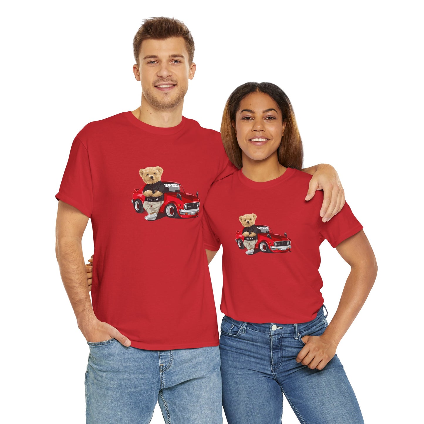 Princess Grace Cute Teddy Bear Unisex Heavy Cotton Tee Casual Wear for All Ages