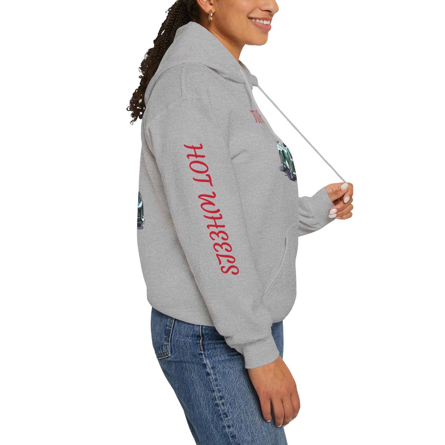 Princess Grace Hot Wheels Automotive Hoodie for Car Enthusiasts Unisex Heavy Blend Sweatshirt