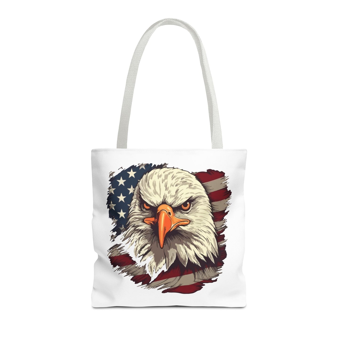 Princess Grace Patriotic Eagle Tote Bag American Flag Design for Independence Day and Everyday Use