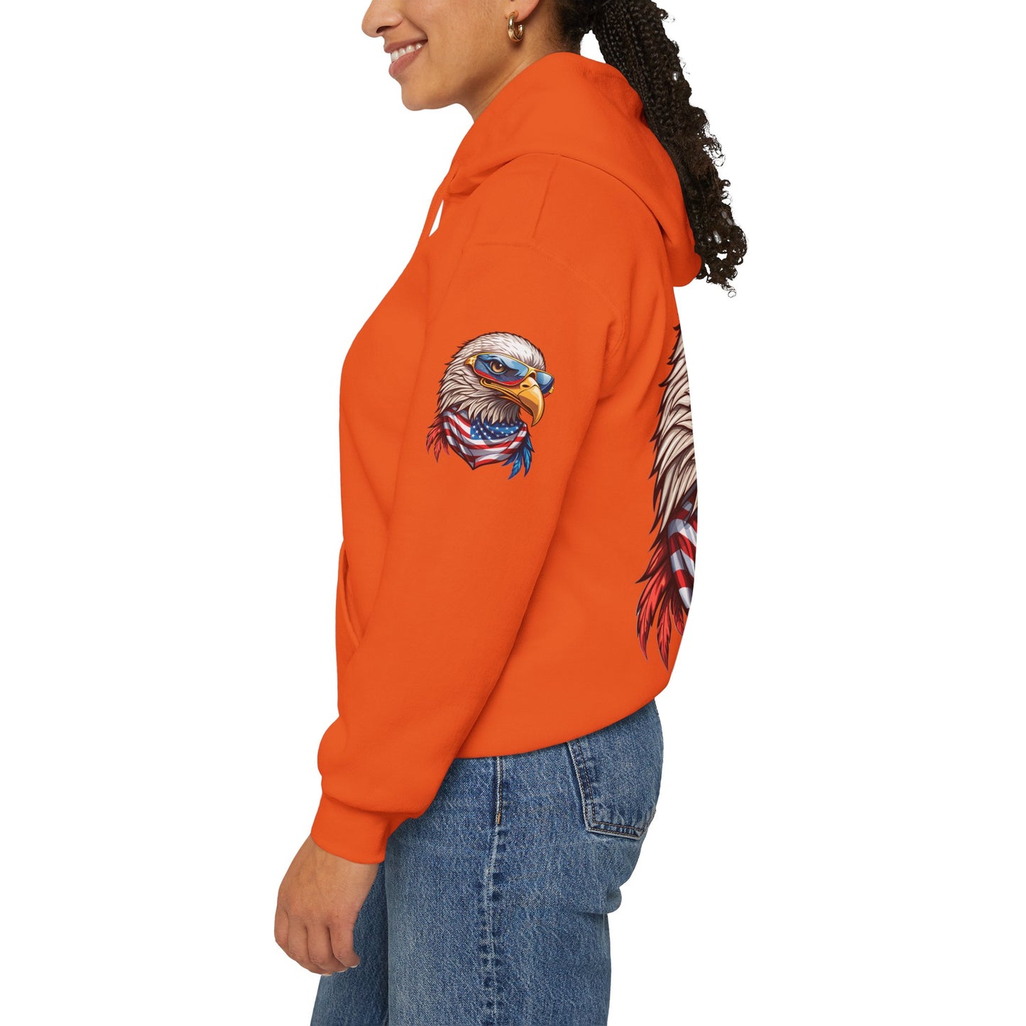 Princess Grace Patriotic American Eagle Hoodie Unisex Heavy Blend Sweatshirt
