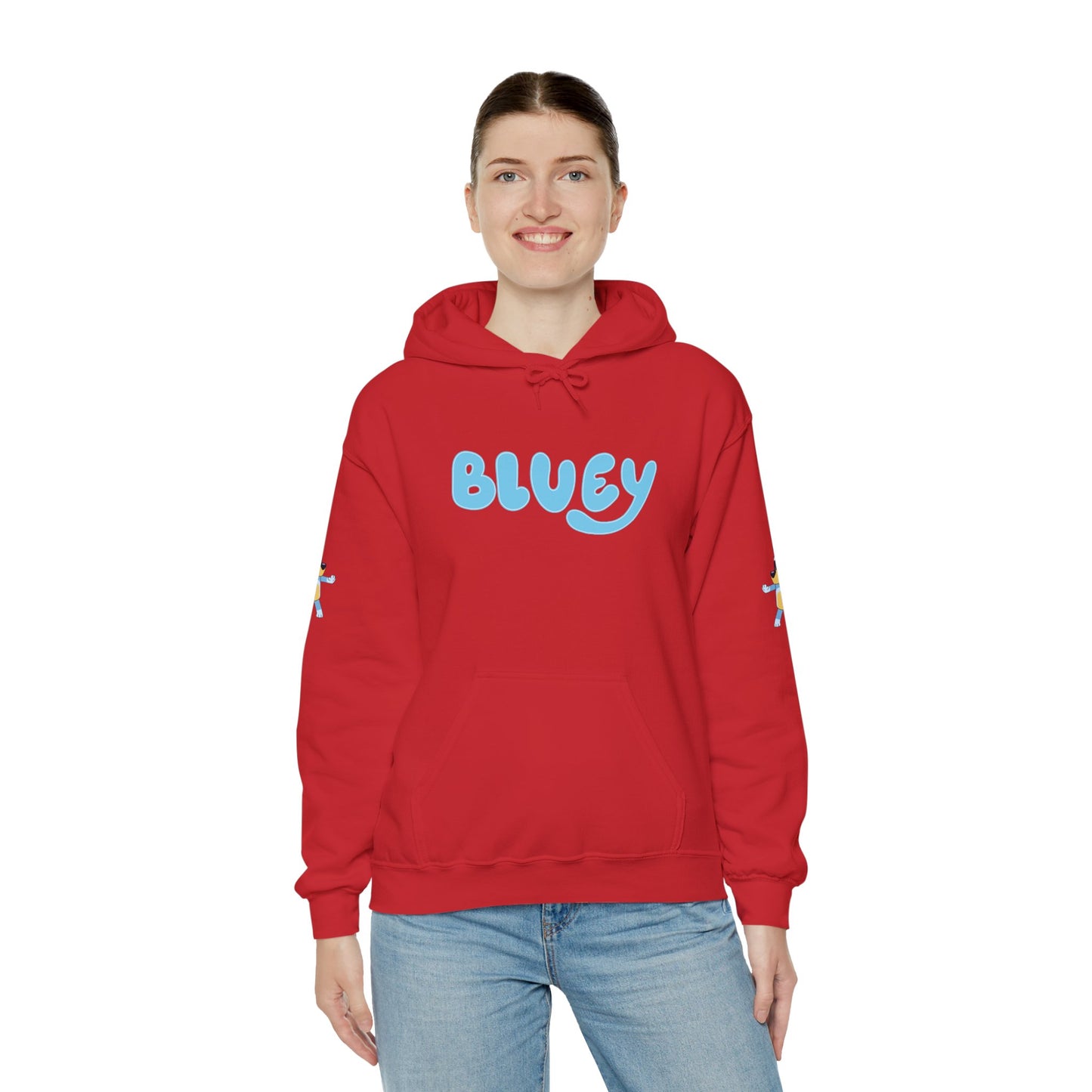 Princess Grace Bluey Unisex Hooded Sweatshirt Cozy Cartoon Style for Kids & Adults
