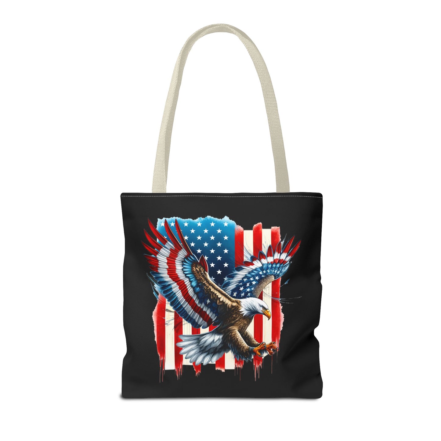 Princess Grace Patriotic Eagle Tote Bag American Flag Design