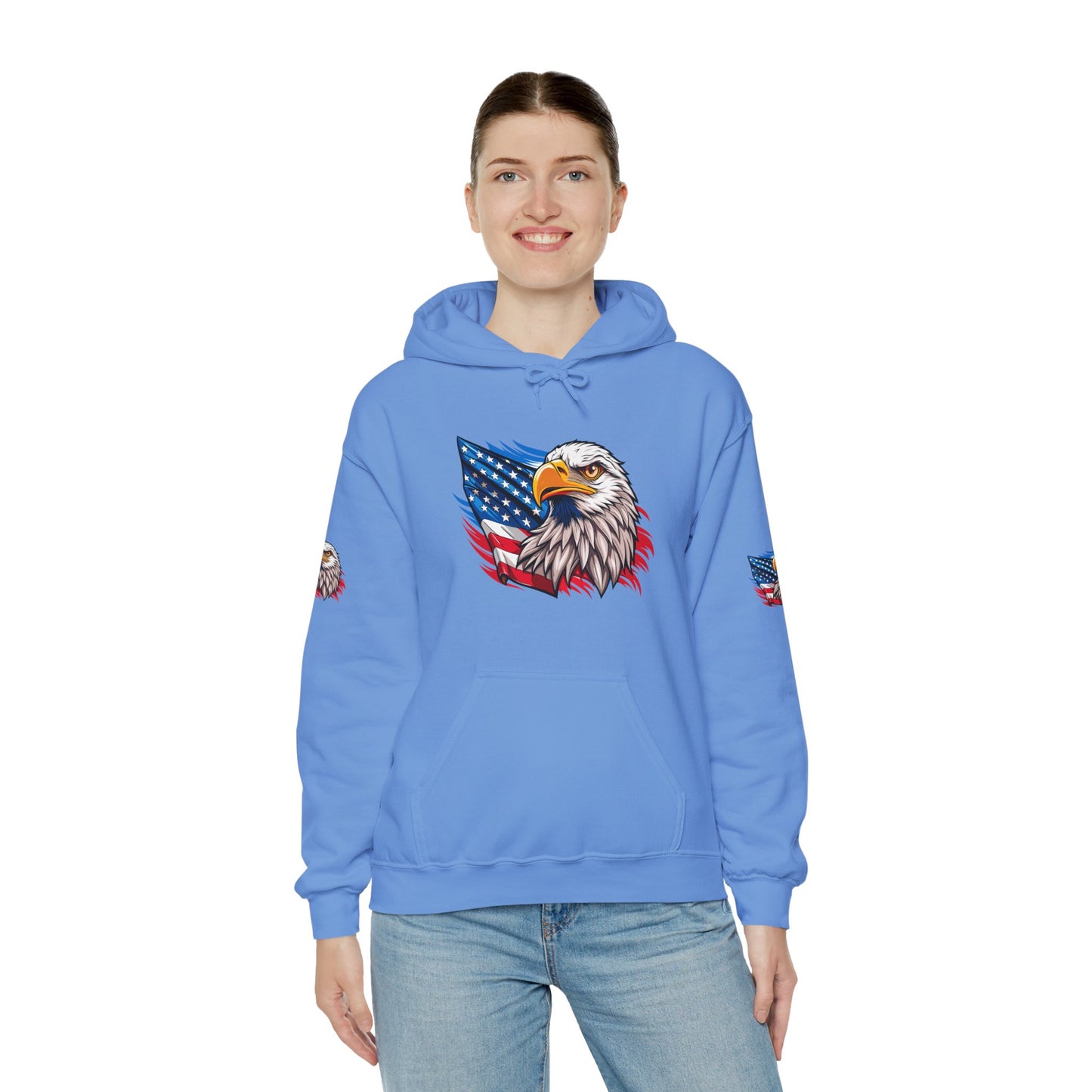 Princess Grace Patriotic Eagle Unisex Heavy Blend Hoodie