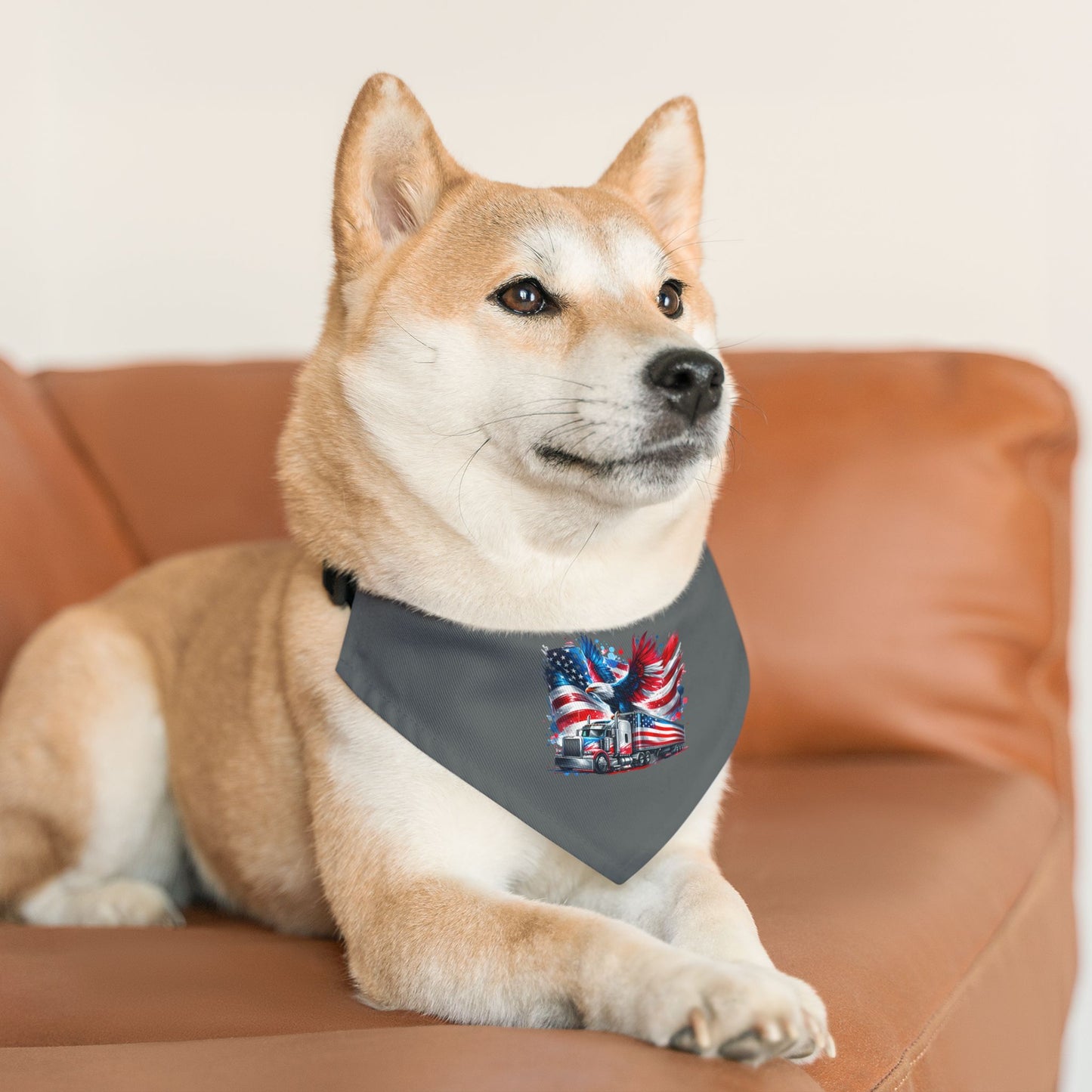 Princess Grace Patriotic Pet Bandana Collar Adjustable Dog Accessory for Celebrations