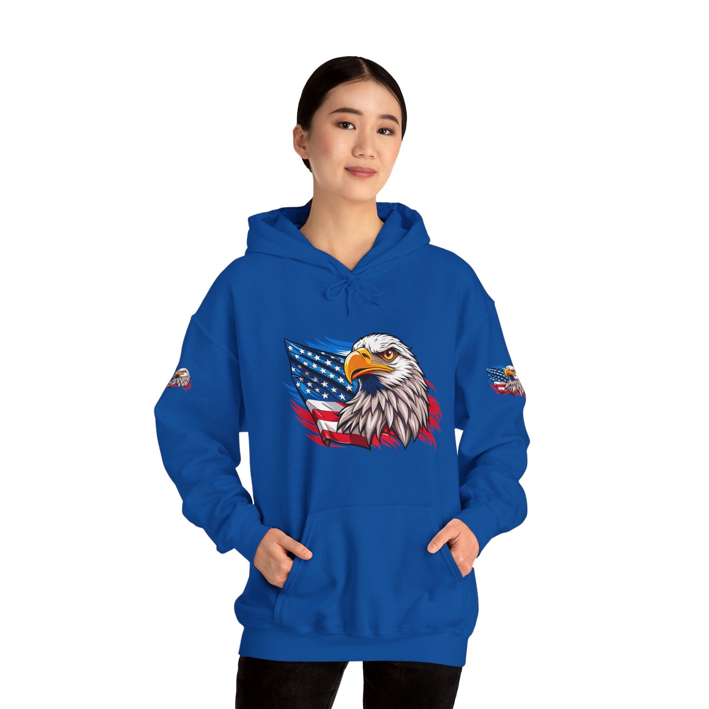 Princess Grace Patriotic Eagle Unisex Heavy Blend Hoodie