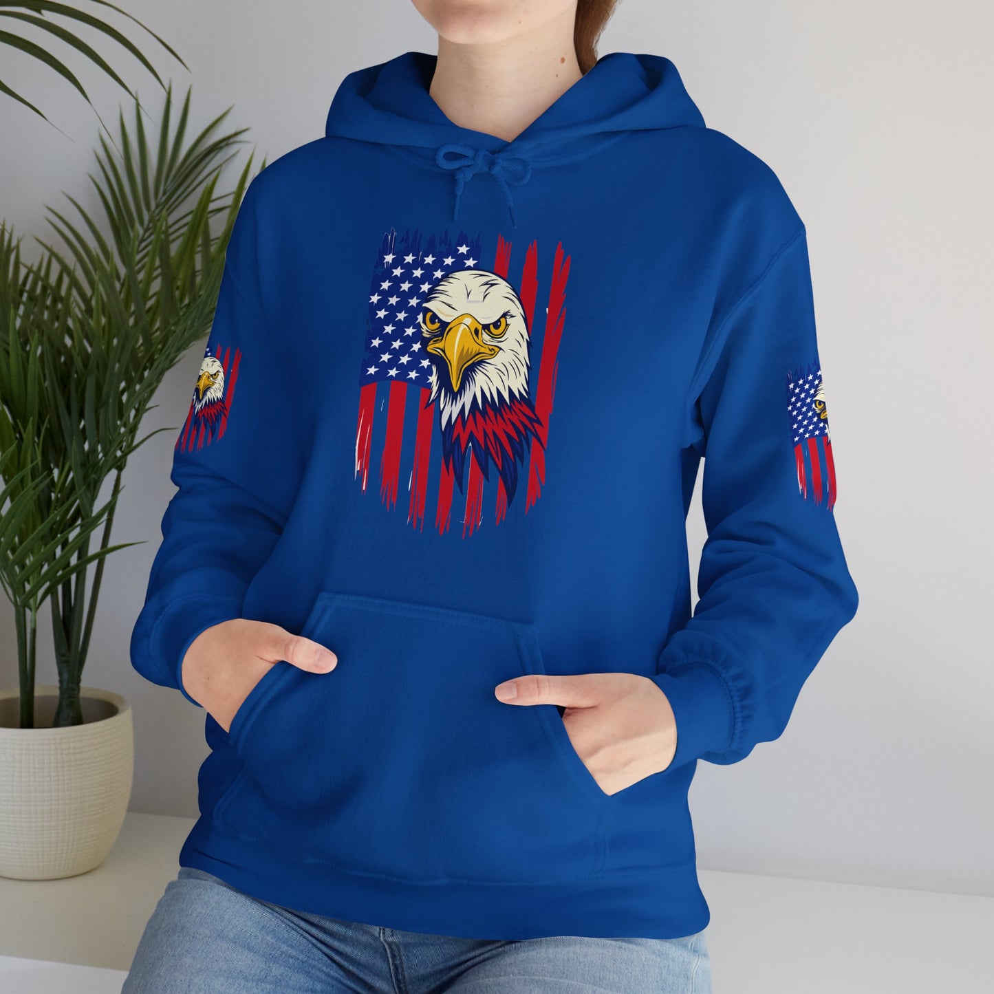 Princess Grace Patriotic Eagle Unisex Heavy Blend Hoodie