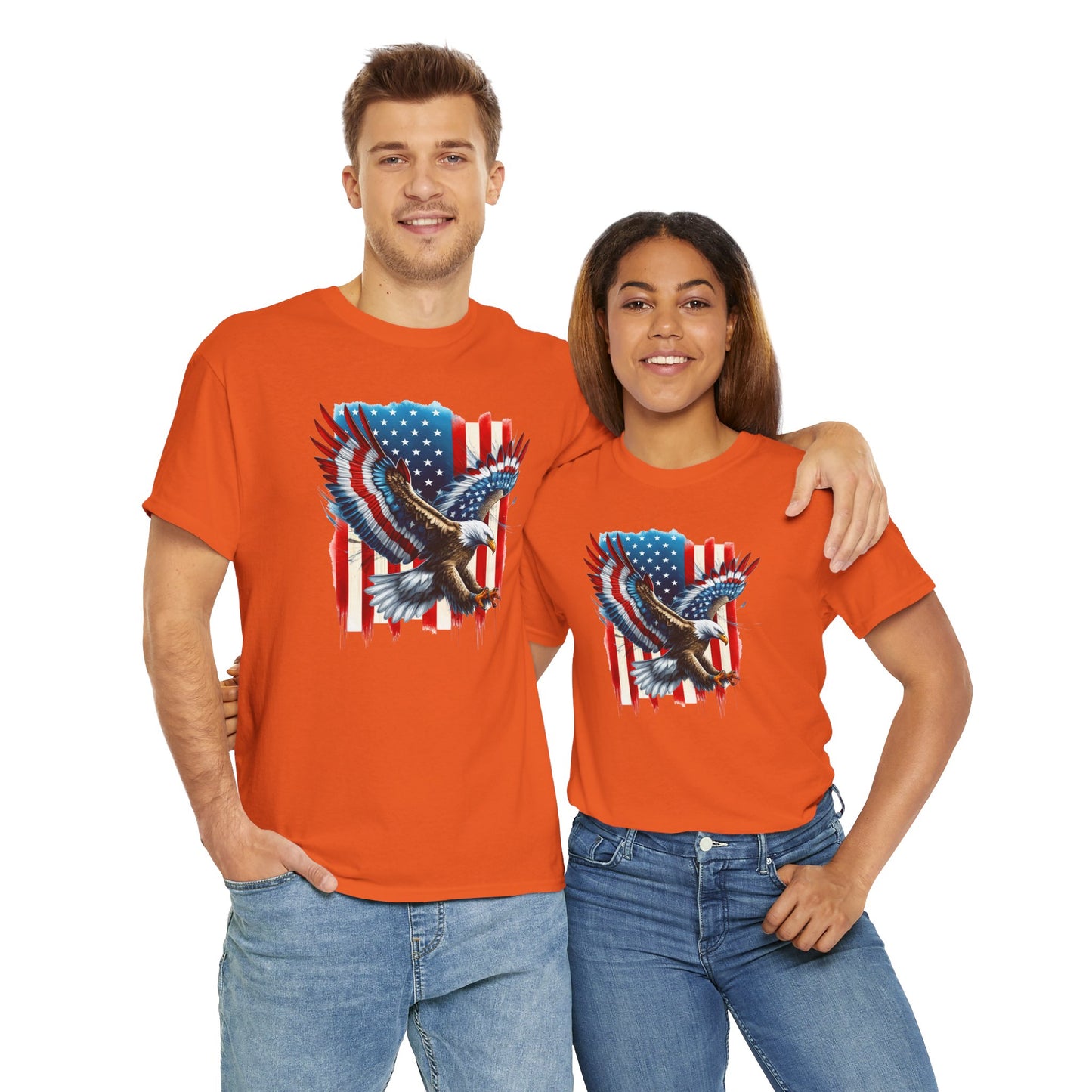 Princess Grace Patriotic Eagle Unisex Heavy Cotton Tee