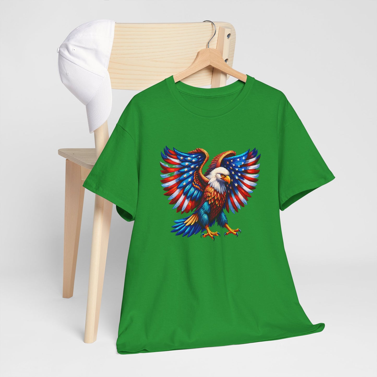 Princess Grace Patriotic Eagle Graphic Tee Unisex Heavy Cotton T-Shirt
